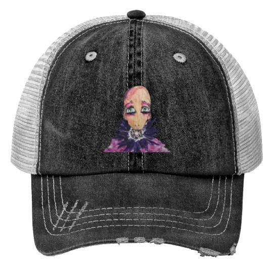 Glamorous baby in violet. Print Trucker Hats