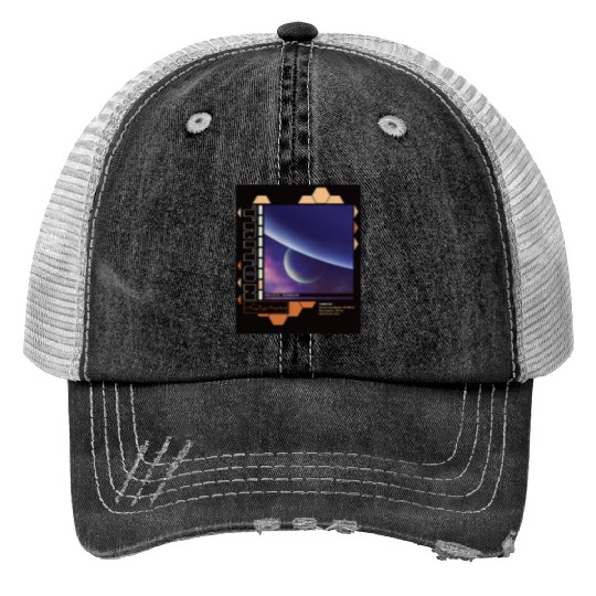 Space astronaut science planets astronomy design Print Trucker Hats