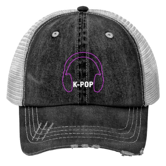 Kpop Style Korean Pop K-Pop Music Print Trucker Hats