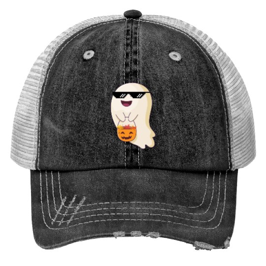 trick or treat thug life Print Trucker Hats