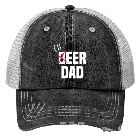 Funny Cheer Dad Cheerleading Dad Beer Print Trucker Hats
