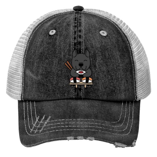 Sushi Lover Cane Corso Print Trucker Hats