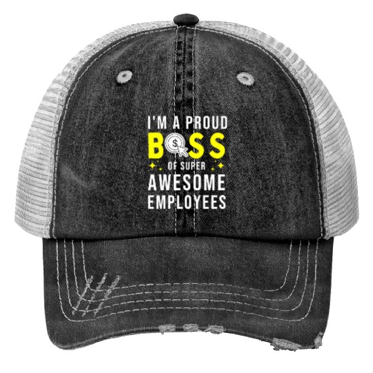Boss day Employee appeciation office gift Print Trucker Hats