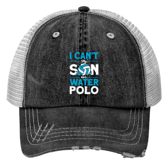 Water Polo Water Sports Polo Swimming Pool Player Print Trucker Hats