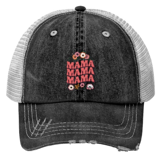 Fall Mama Sublimation Print Trucker Hats