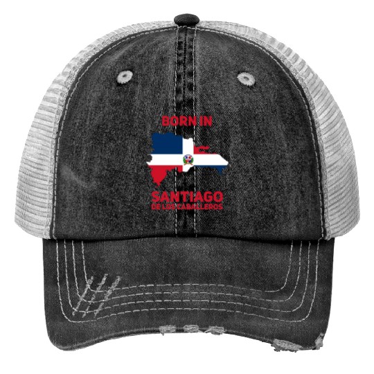 Dominican Republic Print Trucker Hats