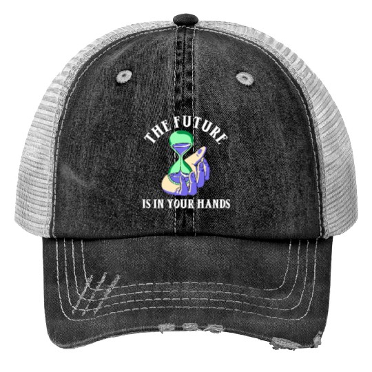 Earth Hour Time Environmentalist Save The Planet Print Trucker Hats