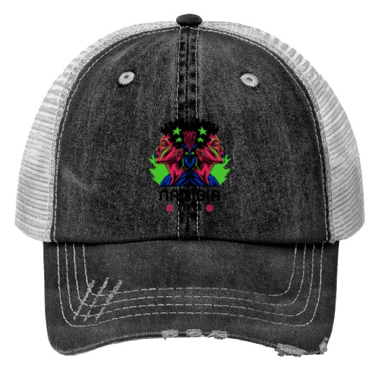 Namibia Queen Print Trucker Hats