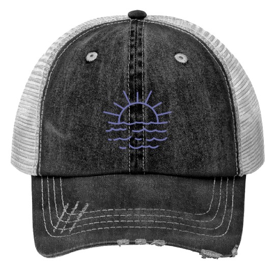 Here Comes The Sun Print Trucker Hats