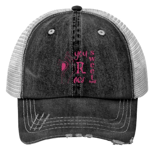 Best Lovely couples Print Trucker Hats,you are my sweet half