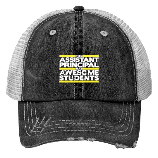 Assistant Principal Print Trucker Hats
