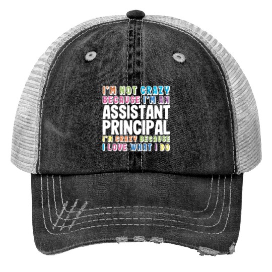 Assistant Principal Print Trucker Hats