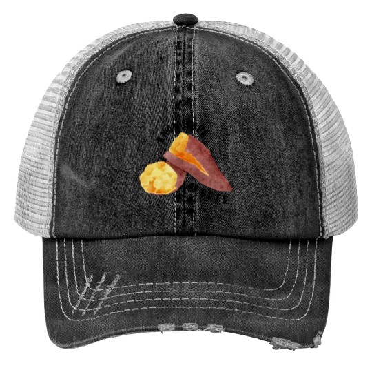 Sweet Potato - The Roots Series Print Trucker Hats