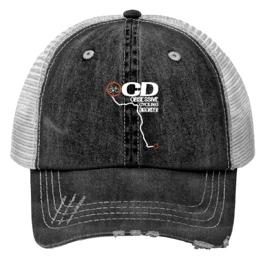 Obsessive Cycling Disorder Print Trucker Hats