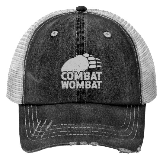Combat Wombat For A Wombats Lover Print Trucker Hats