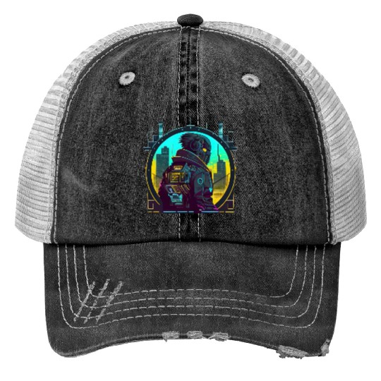 Sci-fi character Print Trucker Hats