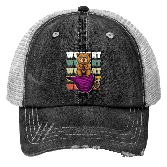 Wombat Onion - Wombat Onion Print Trucker Hats