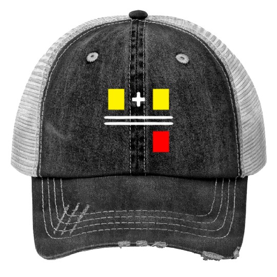 Soccer Yellow Red Card Gift for Soccer Referee Print Trucker Hats