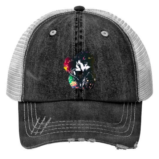 Sweet Couple's Loving Embrace, Valentine's Gift, Print Trucker Hats