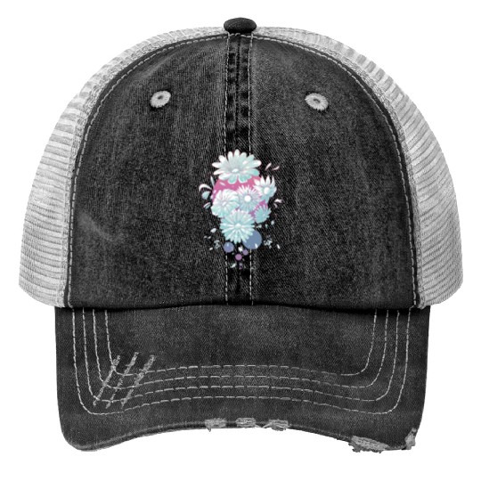 Marguerites Daisy Summer Daisies Flower Garden Print Trucker Hats