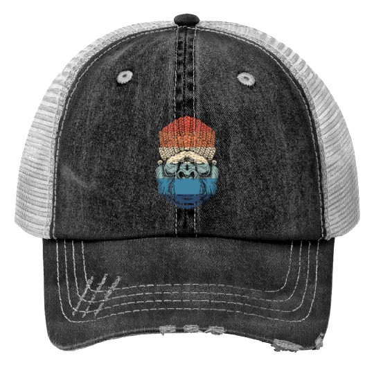 Monkey Ape Gorilla Print Trucker Hats