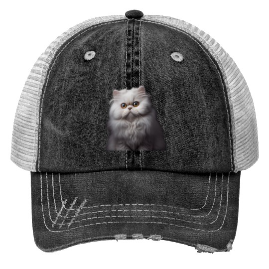 Persian Cat - A Sweet Gift Idea For All Cat Print Trucker Hats