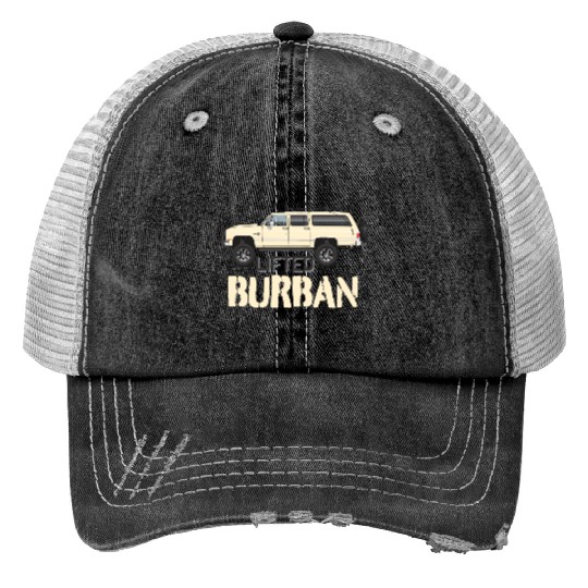 burban Santa Fe Tan Print Trucker Hats
