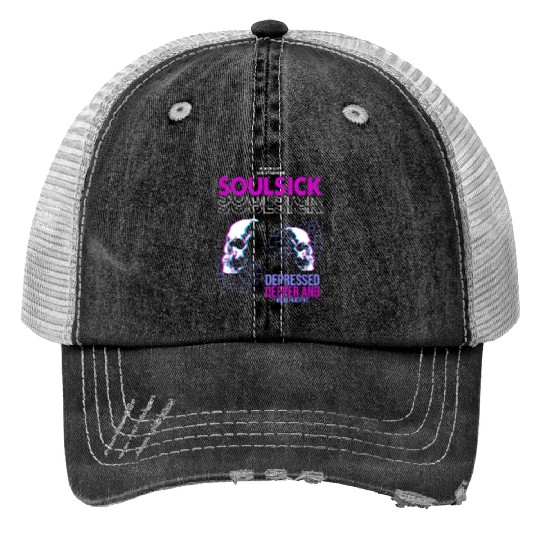 Soulsick Urban Streetwear Print Trucker Hats