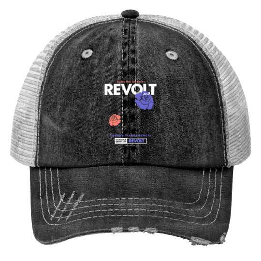Revolt Streetwear Print Trucker Hats