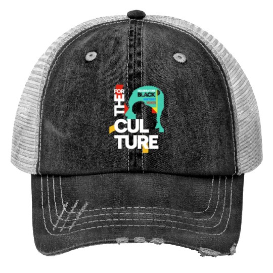 BLACK HISTORY MONTH - NEW Print Trucker Hats DESIGN