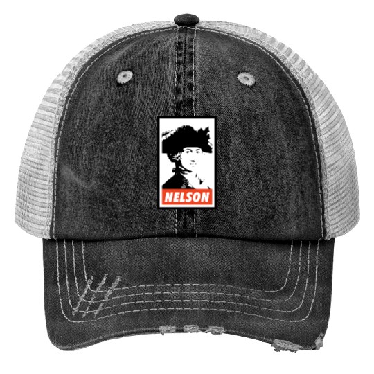Horatio Nelson Print Trucker Hats