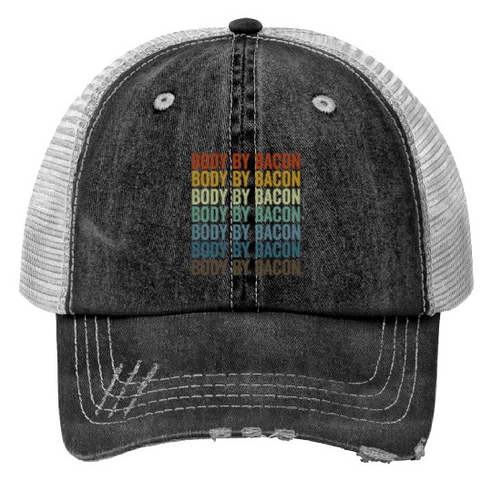 Body By Bacon Bacon Lover Print Trucker Hats