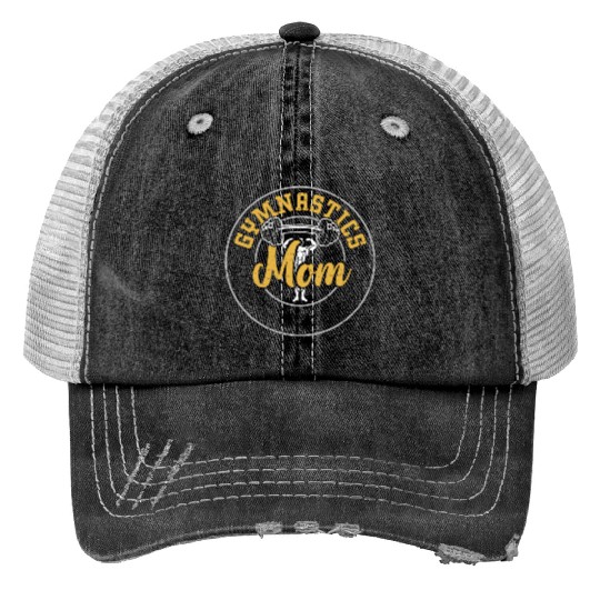 Gymnastics Mom - Gym Print Trucker Hats