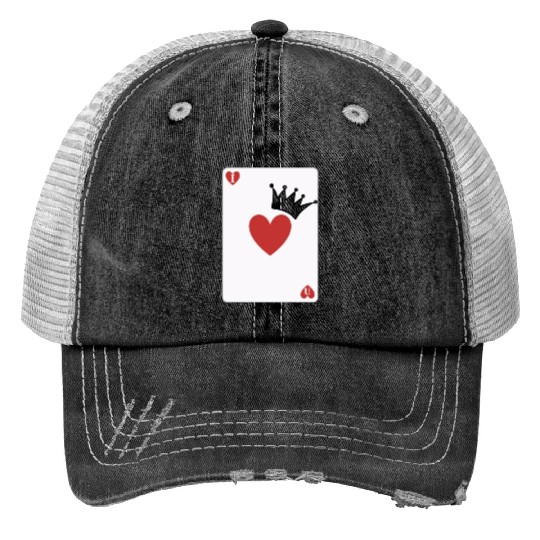 love you on playing card Print Trucker Hats