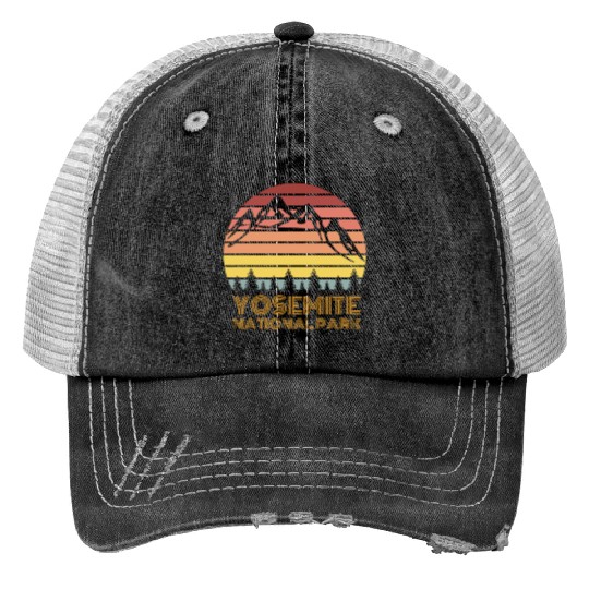 Yosemite National Park Print Trucker Hats