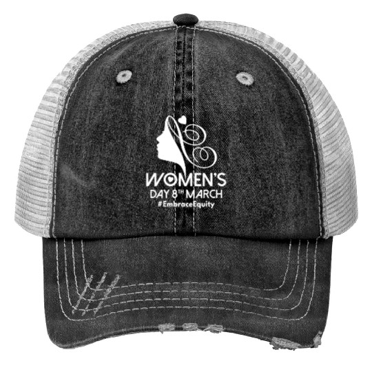 International Women's Day 8 March IWD Embrace Print Trucker Hats