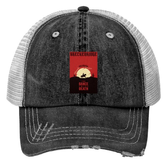 Breckenridge Colorado wild west town Print Trucker Hats