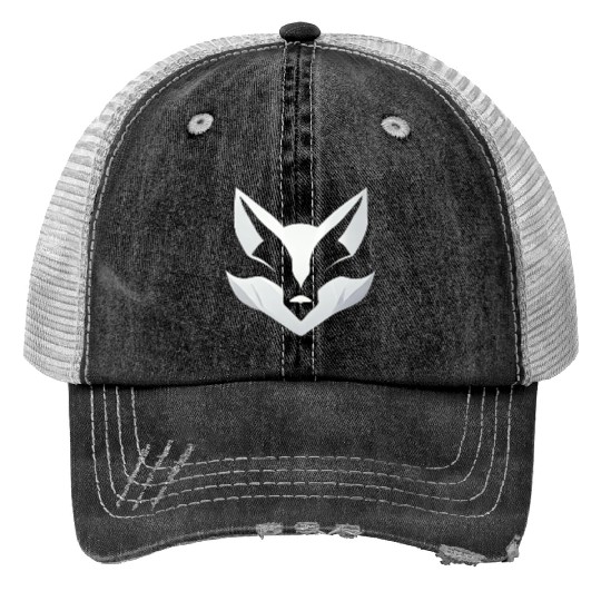 Bad Fox Geometric Print Trucker Hats