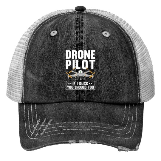 Funny Drone Pilot For Men Women RC Racing Pilots Print Trucker Hats