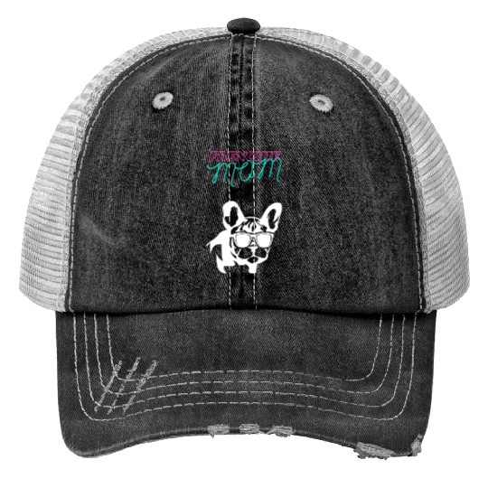 Frenchie Mom Print Trucker Hats