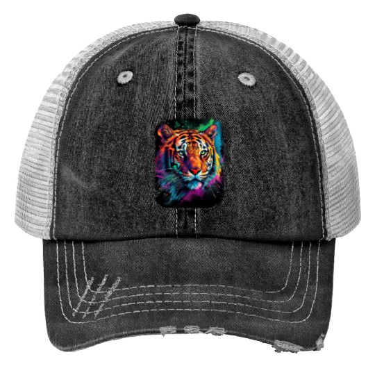 Tiger Design for a Tiger lovers Print Trucker Hats