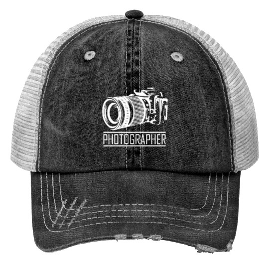 Funny Camera photography quote gift Print Trucker Hats