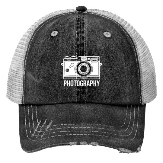 Funny Camera photography quote gift Print Trucker Hats