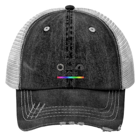 a lot can happen in 3 days Print Trucker Hats