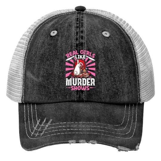 True Crime Murder Spy Crime Interest Gift Idea Print Trucker Hats