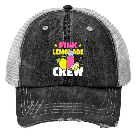 Funny Pink Lemonade Crew Lemon Juice Bossfruit lov Print Trucker Hats