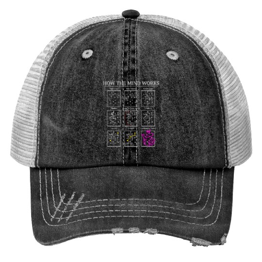 Data Science Neuroscience Neurology Psychology Print Trucker Hats