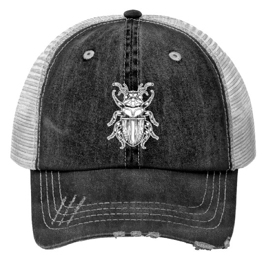 Bug Beetle Insect Print Trucker Hats