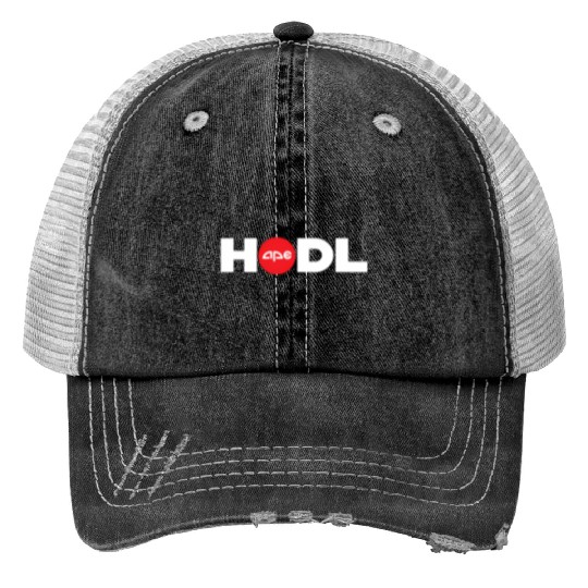 Ape Hodl Apes Together Strong Short Squeeze Print Trucker Hats