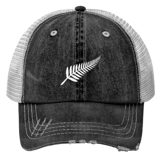 New Zealand Silver Fern Kiwi Pride Print Trucker Hats
